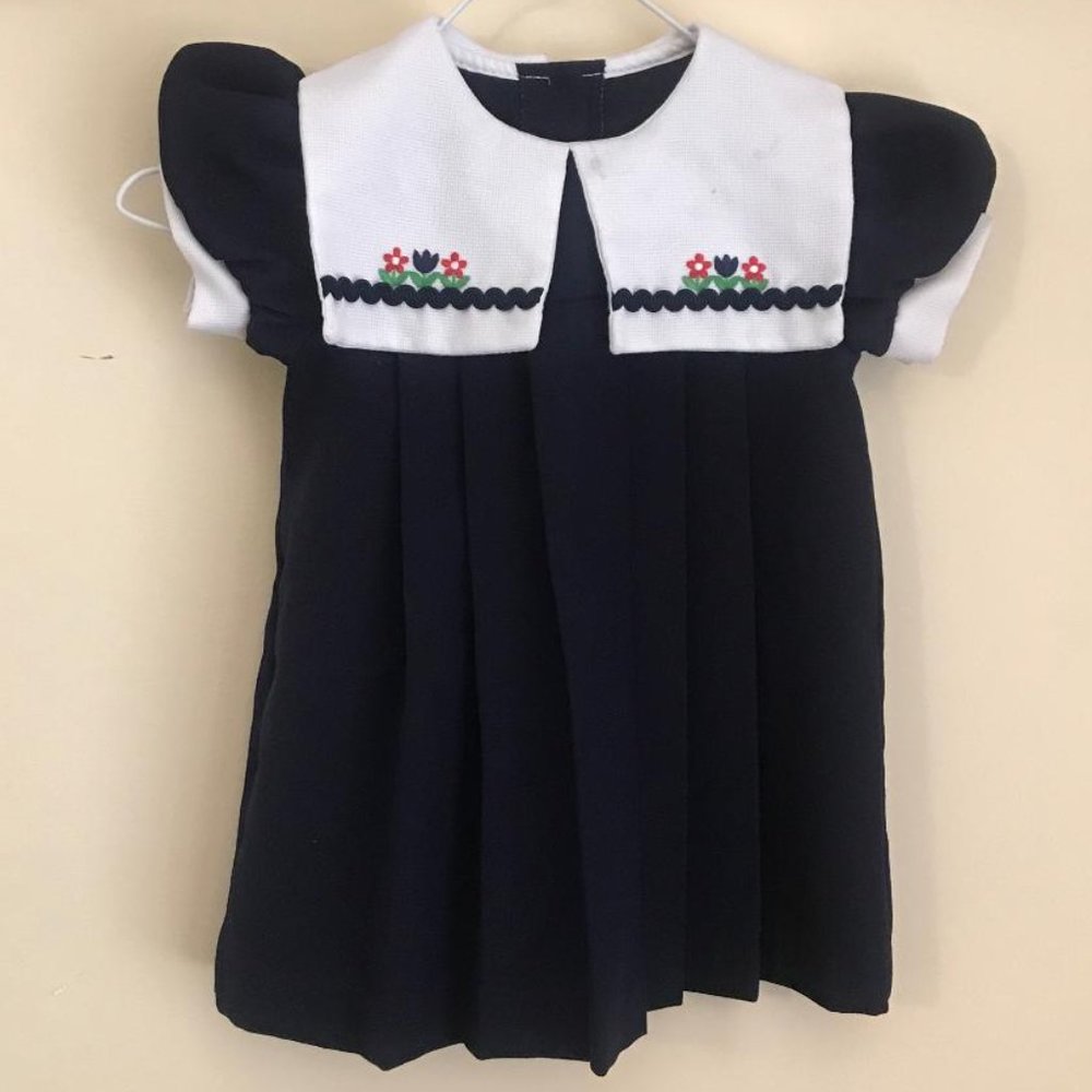 Piccolo Girls 2T Navy Sailor Dress